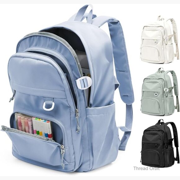 Large Capacity Waterproof Backpack with Laptop Compartment & 4 Pockets main image 5